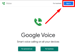 Sign Google Voice Number